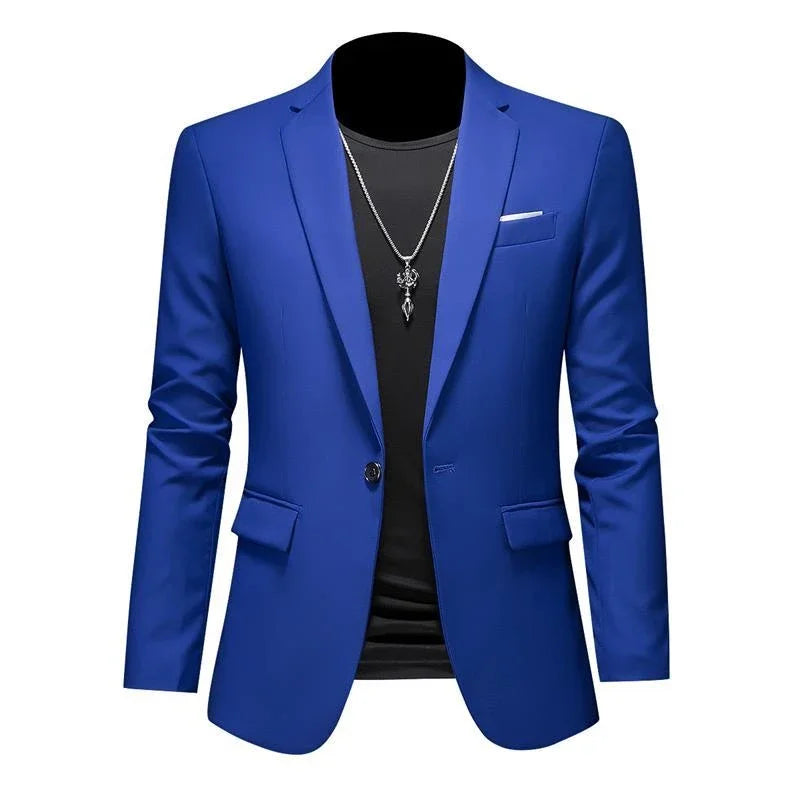 Boutique Mode Einfarbig High-end-Marke Casual Business herren Blazer Bräutigam Hochzeit Kleid Blazer für Männer Anzug Tops jacke Mantel