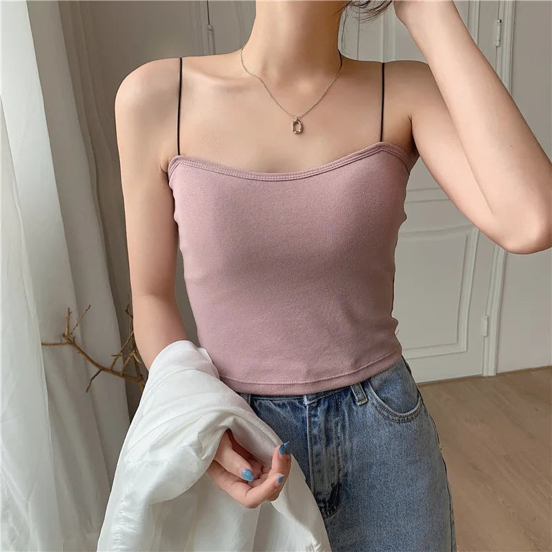 Sommer kurze Neck holder Tank Top Frauen y2k Kleidung schwarz weiß rosa ärmelloses Korsett rücken frei ausgehen Crop Tops Sexys Frauen