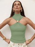 Sommer Mode Sexy Tank Top Pullover Für Frauen Schlank Off-Schulter Patchwork Liebsten Y2k Weste Top Weibliche Party Cropped top 2025