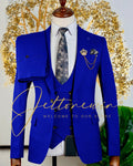 Brauner dreiteiliger Herrenanzug mit Weste und Hose, schmale Passform, formelle Kleidung für Hochzeit, Trauzeugen, Party, Business-Anlass