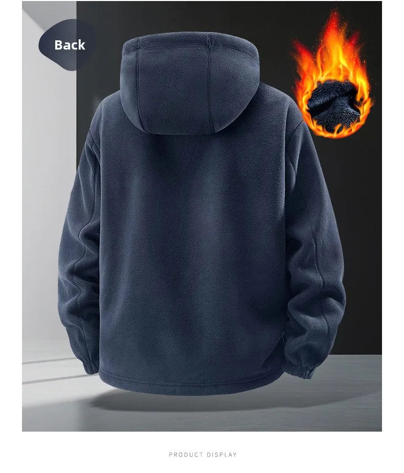 Unisex-Fleece-Sweatshirt-Jacke, norwegisch, warm, sportlich, Paar-Stil, große Größe, Studenten-Hoodie, Herrenjacke, jugendliches Design