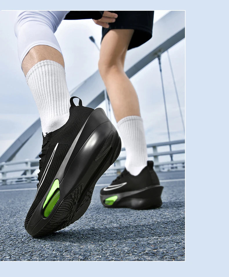 Luftpolster-Laufschuhe, Marathon-Spezialität, Herren, Sport, atmungsaktiv, leicht, Damen, bequem, sportlich, rutschfest