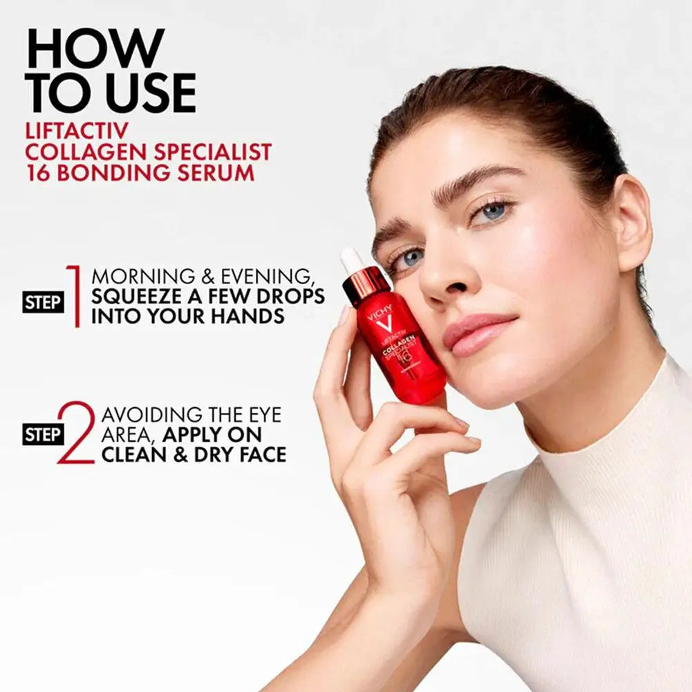 VICHY 10 ml Collagen 16 In 1 Essence Double Barrier Moisturizing Repair Face Essence Antioxidant Deep Nourish Essence Skin Care