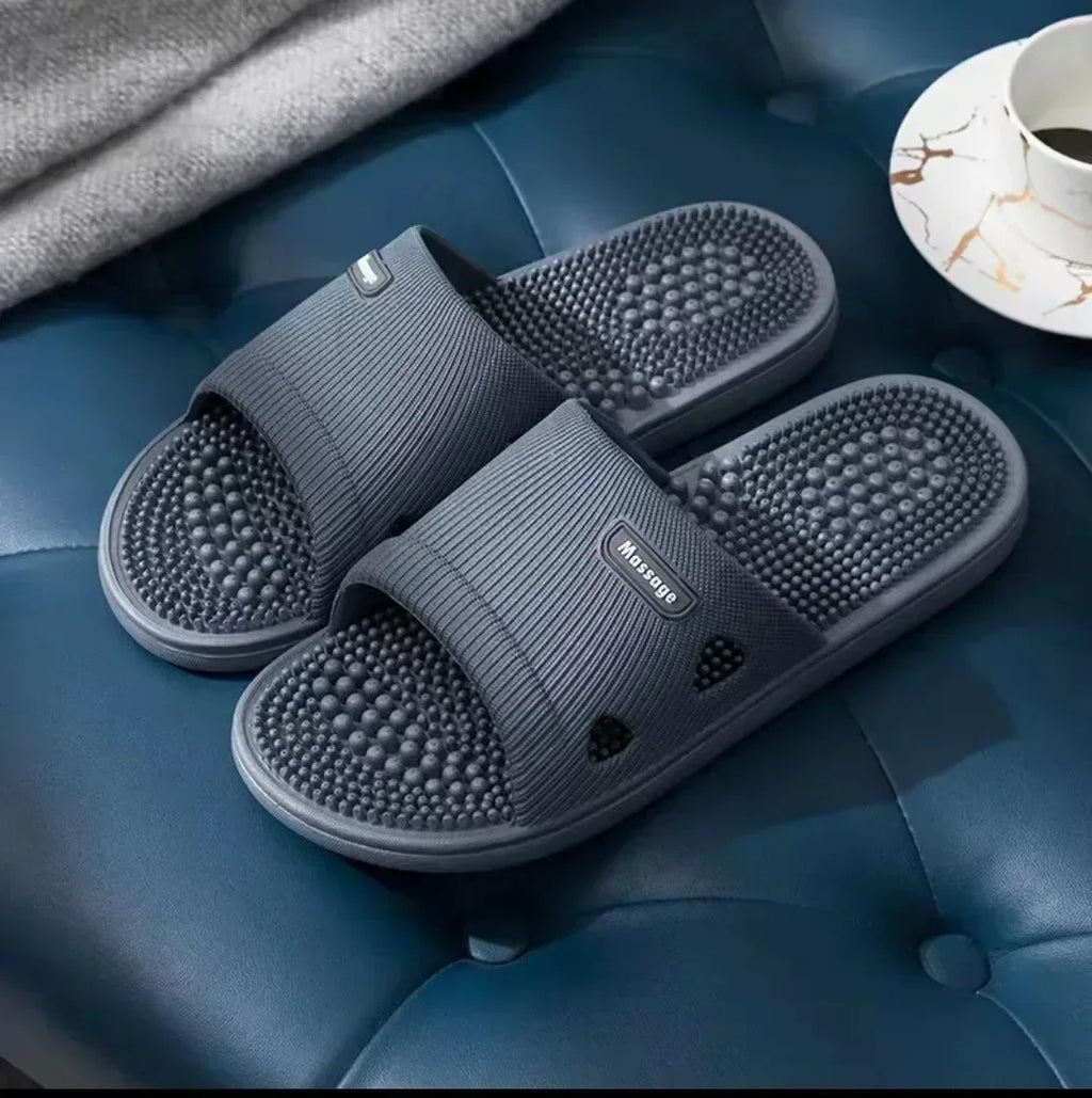Männer Massage Hausschuhe Sommer Bad Sandalen Frauen Innen Nicht-slip Weichen Boden Einfarbig Casual Schuhe Alias Planas