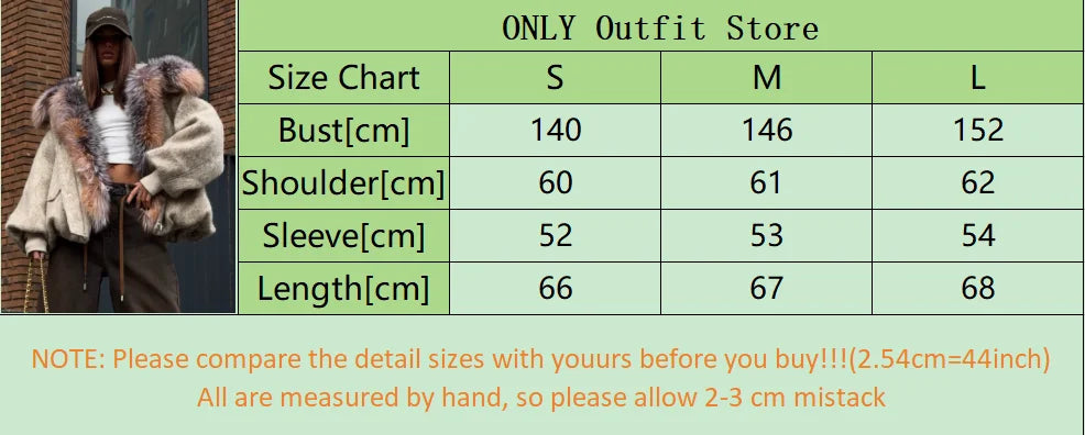 Gefärbter Pelzkragen, kurze Wolljacke für Damen, modisch, Revers, volle Ärmel, einreihig, Patchwork, lose Jacken, 2025, Winter-Outwear