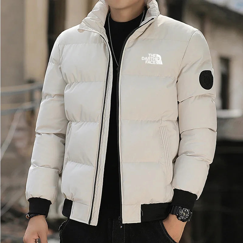 Herren-Winterjacke, Baumwollmantel, dick, warm, winddicht, Parka für kaltes Wetter, mit Kapuze, wärmeisolierte Outdoor-Kleidung für Schnee