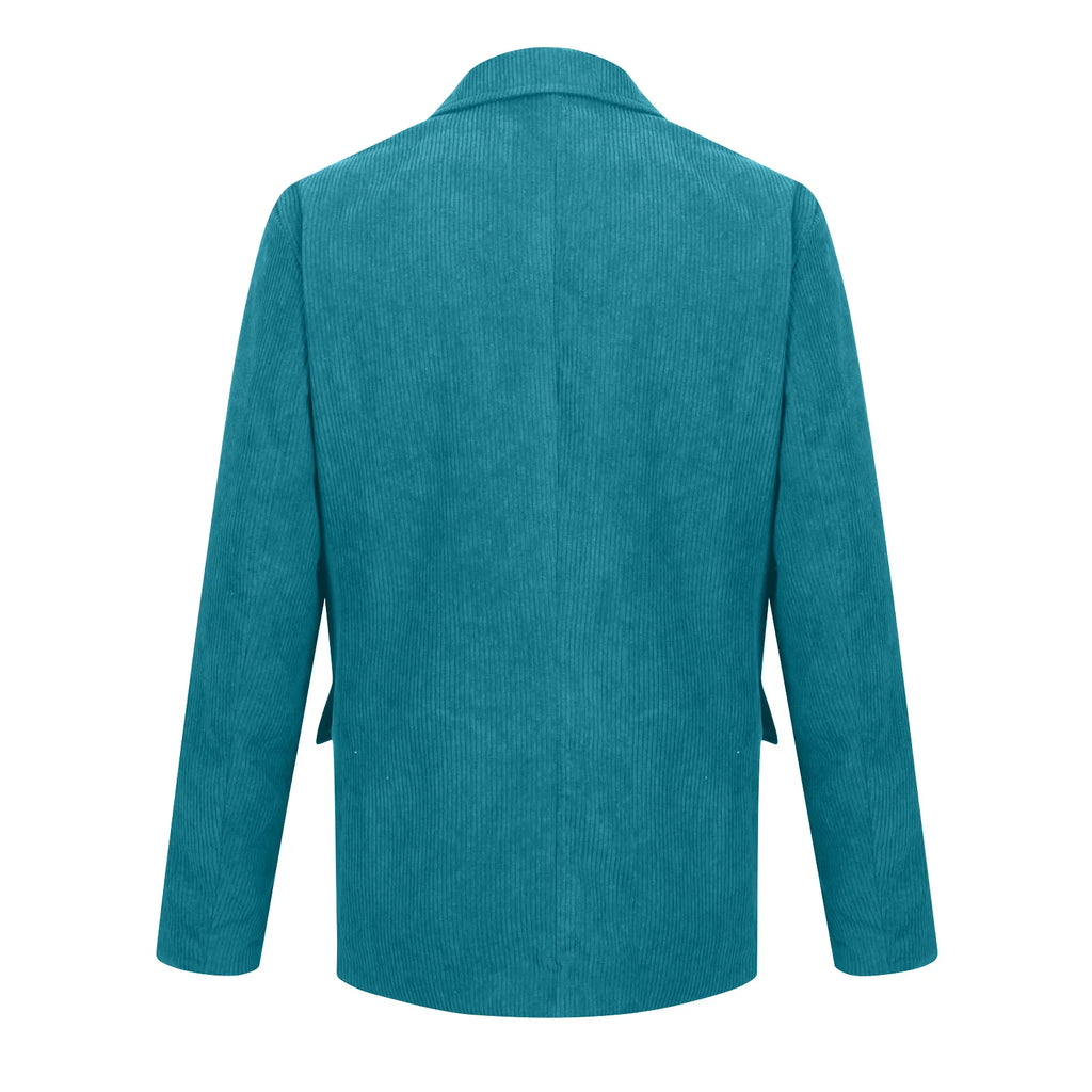 Männer Einfarbig Cord Warme Anzug Jacke Strickjacke Frühling Herbst Business Casual Cord Blazer Jacke männer Anzug Mantel