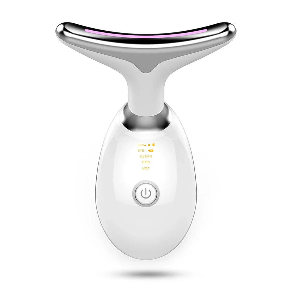 Gesicht Hals Lift Schönheit Gerät EMS Gesichts Massager LED Licht Therapie Doppel Kinn Entferner Haut Verjüngung Straffung Anti Falten