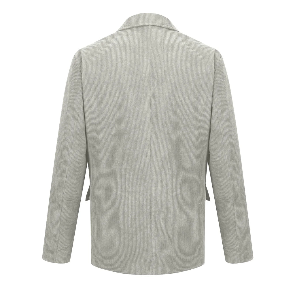 Männer Einfarbig Cord Warme Anzug Jacke Strickjacke Frühling Herbst Business Casual Cord Blazer Jacke männer Anzug Mantel