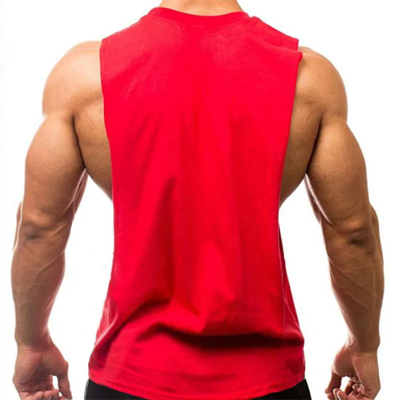 Gym Bodybuilding Tank Tops Herren Fitness Baumwolle Open Side Westen Muscle Workout Ärmellose Shirts Sommer Kühle Atmungsaktive Kleidung