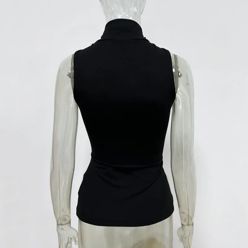 Sommer Mode Sexy Tank Top Pullover Für Frauen Schlank Off-Schulter Patchwork Liebsten Y2k Weste Top Weibliche Party Cropped top 2025