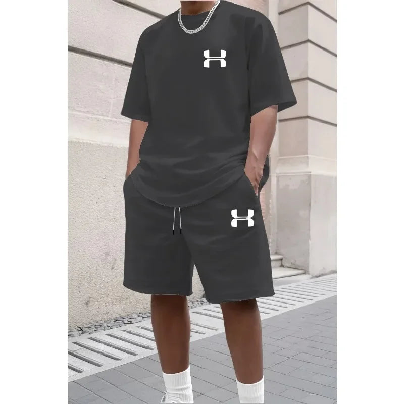 2026 Herren Sportanzug-Set, bestehend aus kurzem Hemd und Sportshorts, zwei Freizeitanzüge