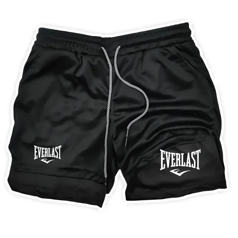 Herren Laufshorts 2 in 1 Doppellagige Sportshorts Sportbekleidung Fitness Kurze Hosen Trainings-Jogginghose Herrenbekleidung