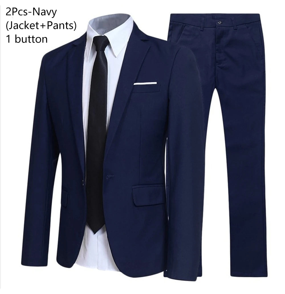 Hochzeitsanzüge für Männer, 3-teiliges Set, elegante Jacken, Weste, Hosen, Blazer, formelles Outfit, modisch, klassisch, komplettes 2024-Kostüm