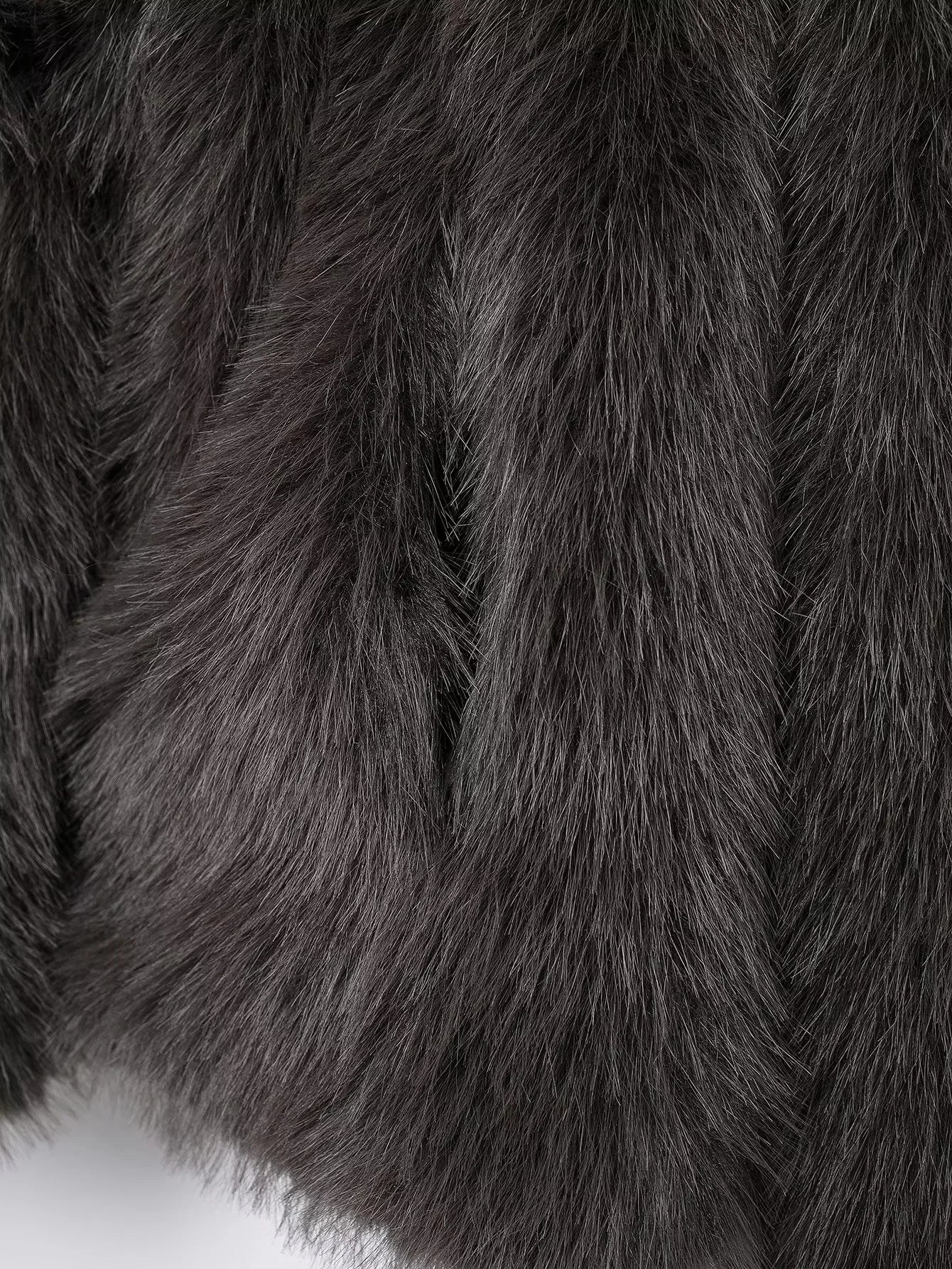 KONDALA 2025, Herbst und Winter, lässig, Kunstpelz, braun, für Damen, warme Jacken, Streetwear, Umlegekragen, Weihnachten, übergroße, elegante Mäntel