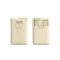20000 mAh Superschnelllade-Powerbank 2-in-1 mit AC-Stecker, multifunktional mit Dual-Wire-Wandstecker, mobiles Netzteil