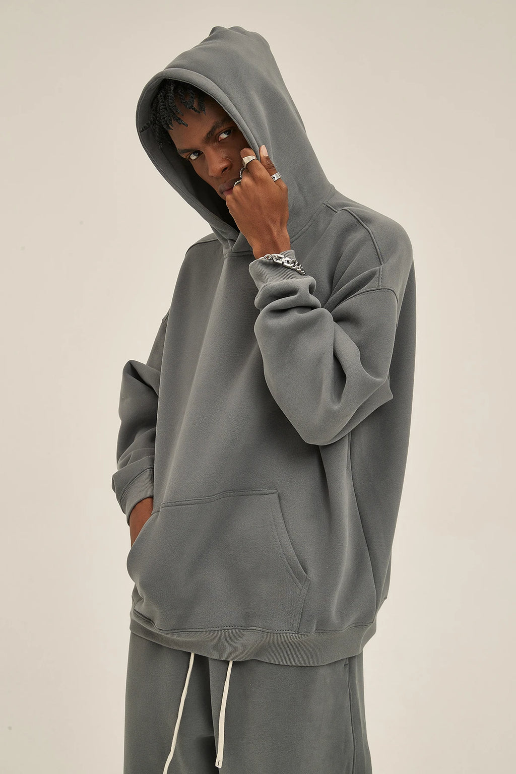 Loose fleece sweater