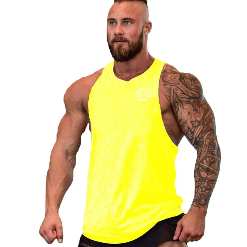Gym Top Männer Hemd Mann Fitness männer Kleidung Weste Singuletts T-shirts Kleidung Bodybuilding Stringer Westen Muskeln Singulett Tops
