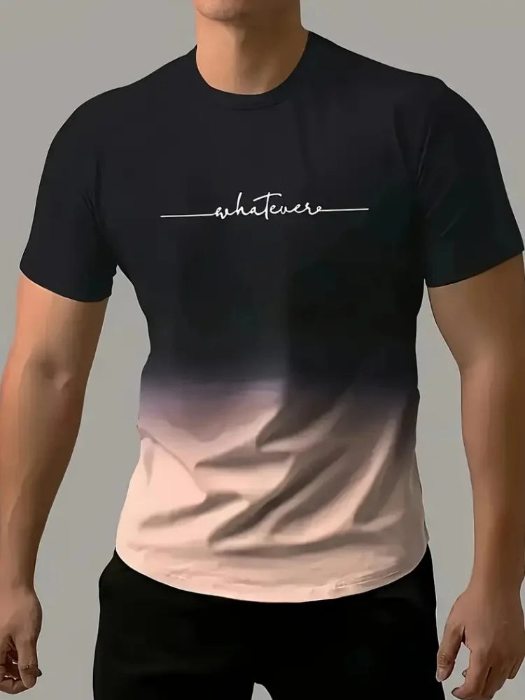 Einfache Gedruckt männer Kleidung Mode Übergroßen männer T-Shirt Sommer Im Freien Atmungsaktive Männer Top Neue Rundhals Männer Kurzarm