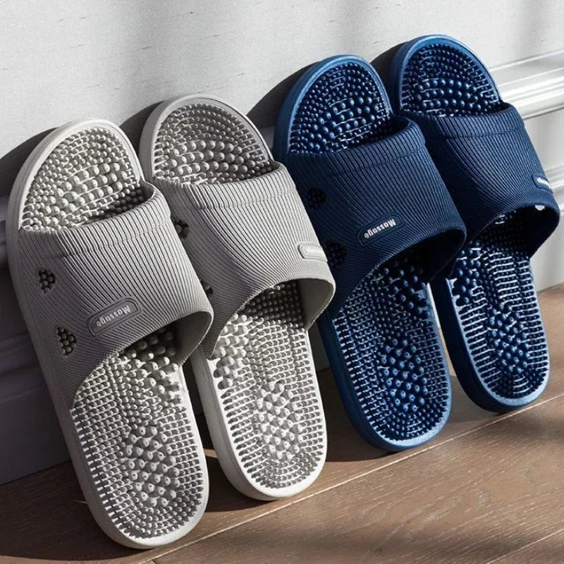 Männer Massage Hausschuhe Sommer Bad Sandalen Frauen Innen Nicht-slip Weichen Boden Einfarbig Casual Schuhe Alias Planas