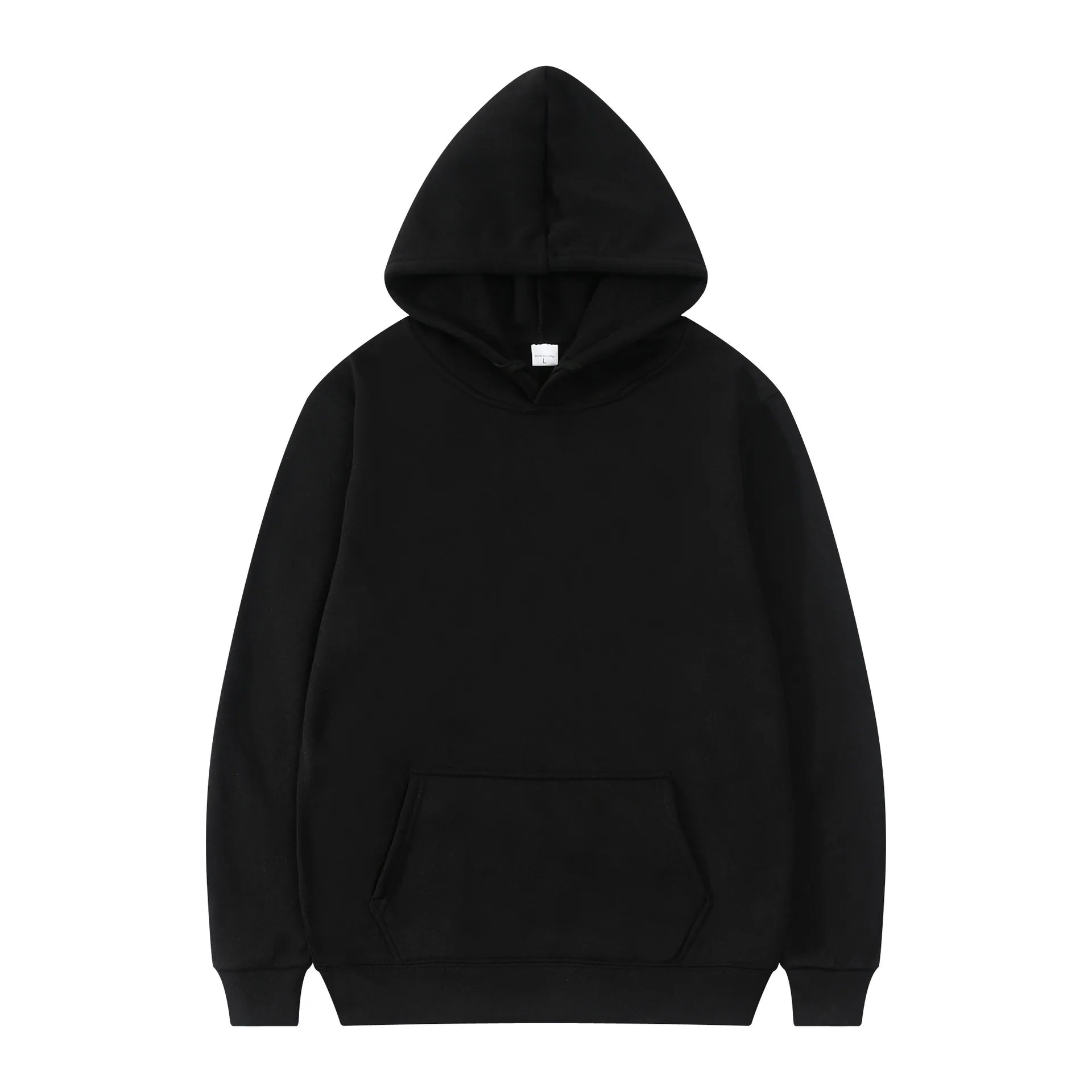 Herren Street Fashion Hoodie, lässiger Sweatshirt, einfarbiger Kapuzenpullover für Männer