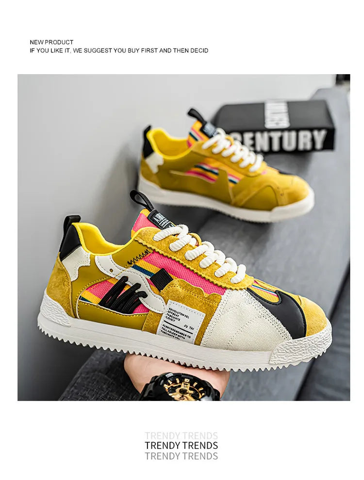Herren Weiße Sneaker Herbst Bequeme Rutschfeste Laufschuhe Luxuriöse Weiche Sohle Modische Schnürschuhe Outdoor Freizeitschuhe 2026