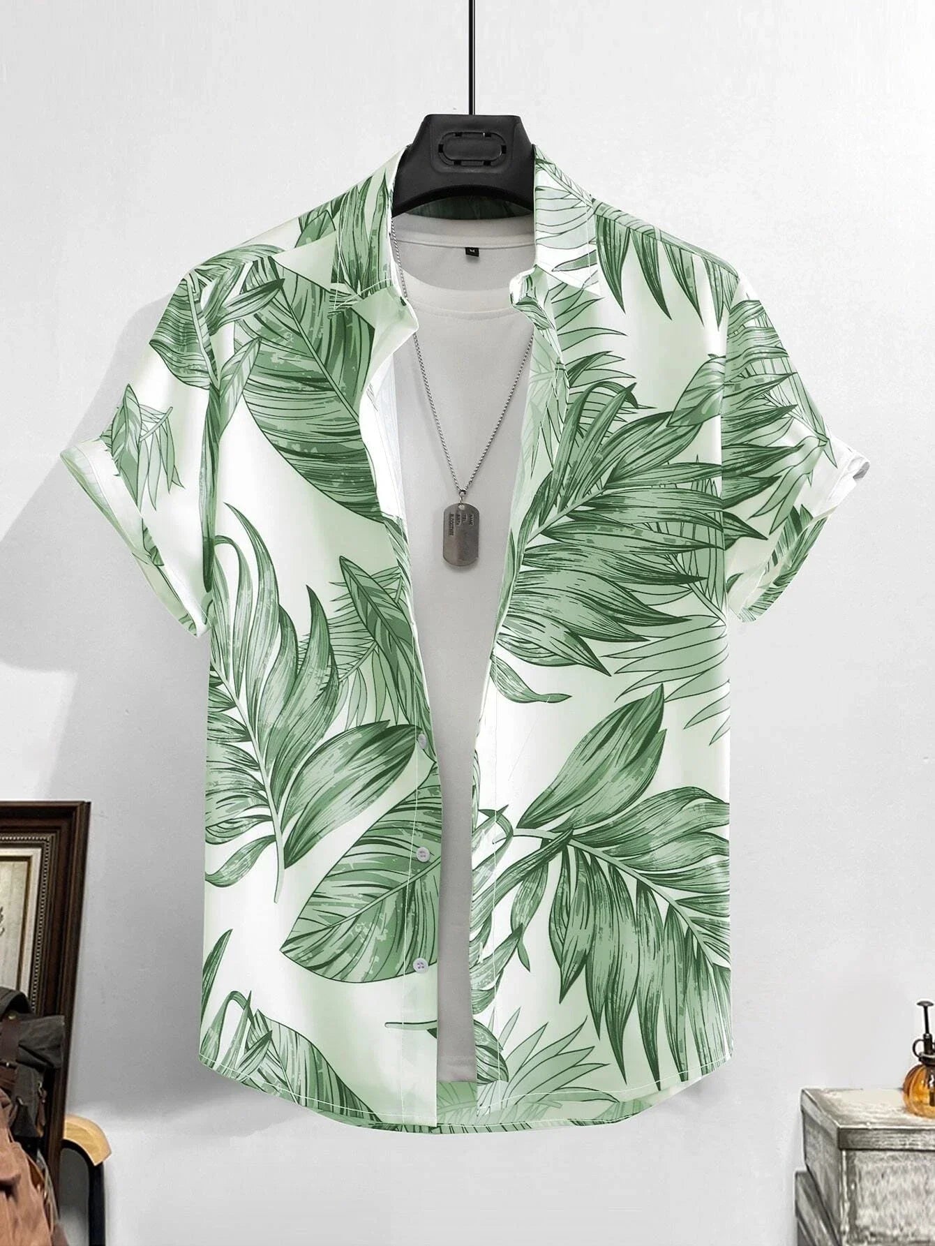 Hawaiihemd für Herren, bedruckt, lässig, dünn, Strand, schlank, modisches Hemd, hochwertig, luxuriös, schwarz, gesellschaftlich, Vintage, lustig, übergroße Kleidung