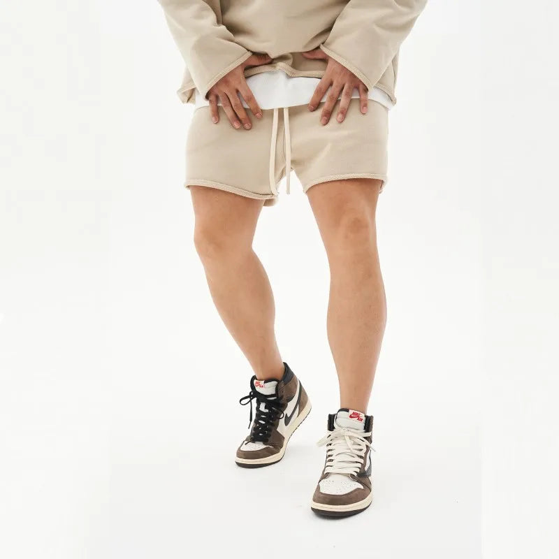 Männer Shorts Casual Kurze Hosen Zerrissene Baumwolle Gym Shorts Männer Jogger Workout
