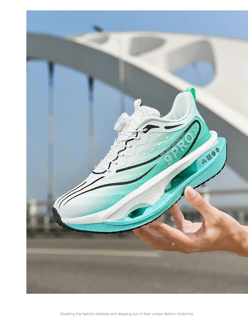 Spezialität Carbon Platte Sport Laufschuhe Marathon Air Kissen Männer Atmungsaktive Leichte Frauen Bequeme Rutschfeste Turnschuhe
