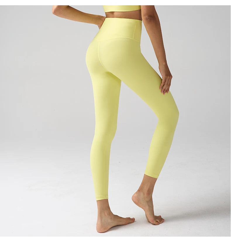 Hohe Taille Nacktgefühl Leggings Frauen Fitness Laufen Yoga Leggings Hosen Energie Gym Enge Leggings Lässige Workout Leggings