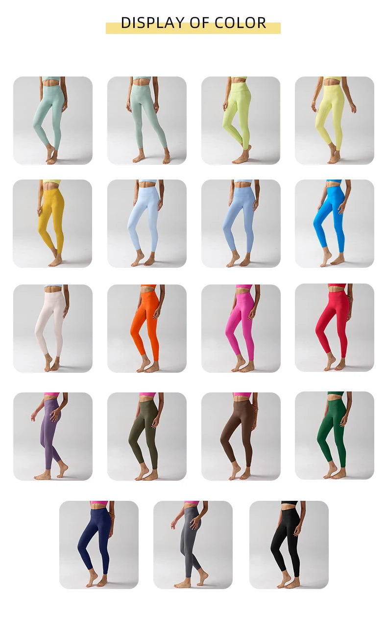 Hohe Taille Nacktgefühl Leggings Frauen Fitness Laufen Yoga Leggings Hosen Energie Gym Enge Leggings Lässige Workout Leggings