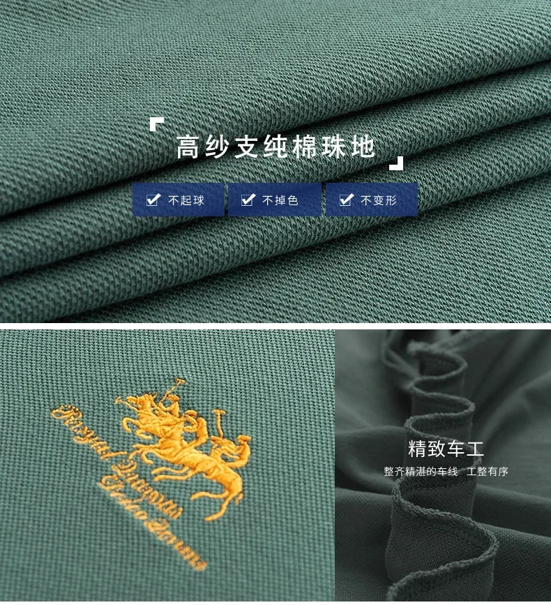 2024 hohe Qualität männer Baumwolle Bestickt Polo-Shirt Sommer Neue High-end-Business Casual Revers Kurzarm T-shirt