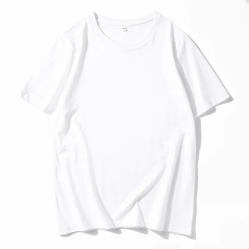 12 Farben übergroßes schweres T-Shirt für Herren, Sommer-Kurzarm-T-Shirt, 100 % Baumwolle, schlichtes Oberteil, lässige Herrenbekleidung