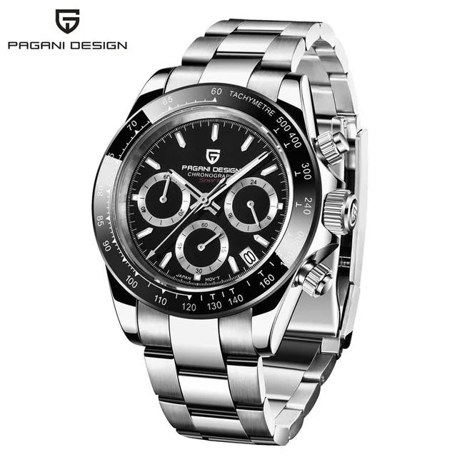 40mm Neue V2 PAGANI DESIGN männer Quarz Uhren Sapphire Retro Chronograph Edelstahl Wasserdichte Uhr Männer Relogio Masculino