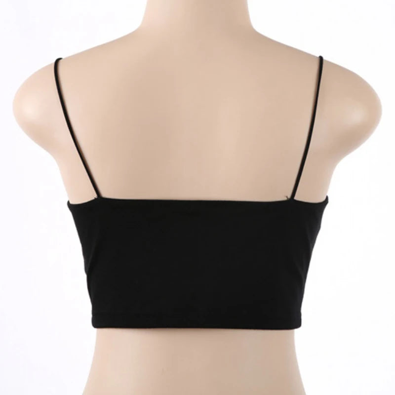 Frauen Sommer Mode Tanks Tops Sexy Weste Ärmellose Baumwolle Straps Camis Fitness Bustier Crop Top Nahtlose Tees Schwarz Weiß Tops