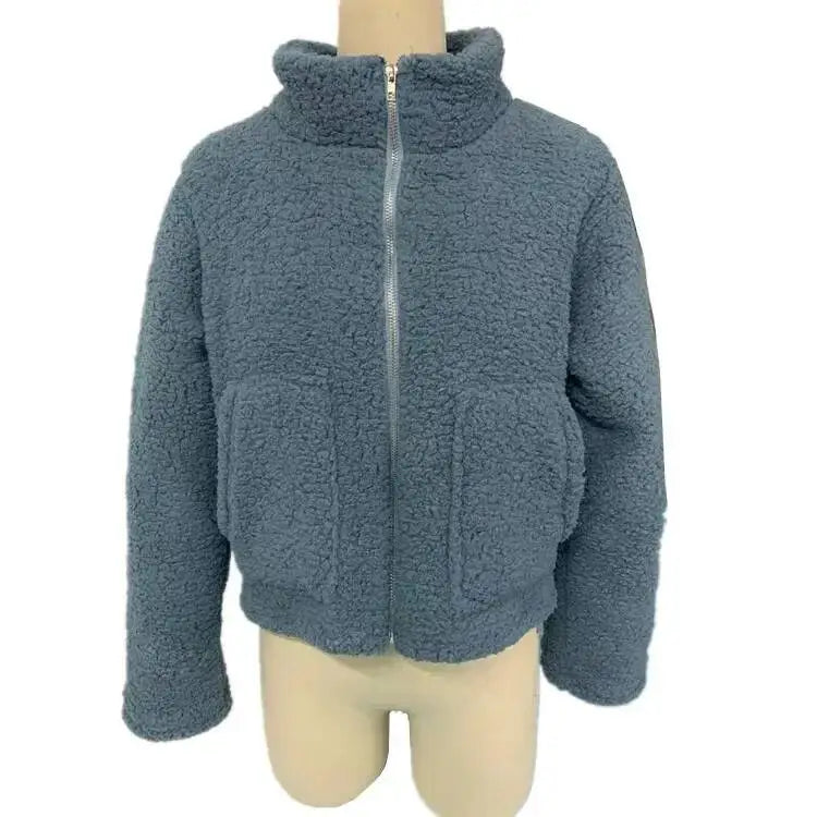 2026 herbst Winter Pelz Kleidung Neue Warme Verdicken Plüsch Strickjacke Kurze Jacke Lamm Wolle Mantel Frauen Outwear