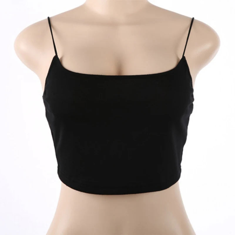 Frauen Sommer Mode Tanks Tops Sexy Weste Ärmellose Baumwolle Straps Camis Fitness Bustier Crop Top Nahtlose Tees Schwarz Weiß Tops