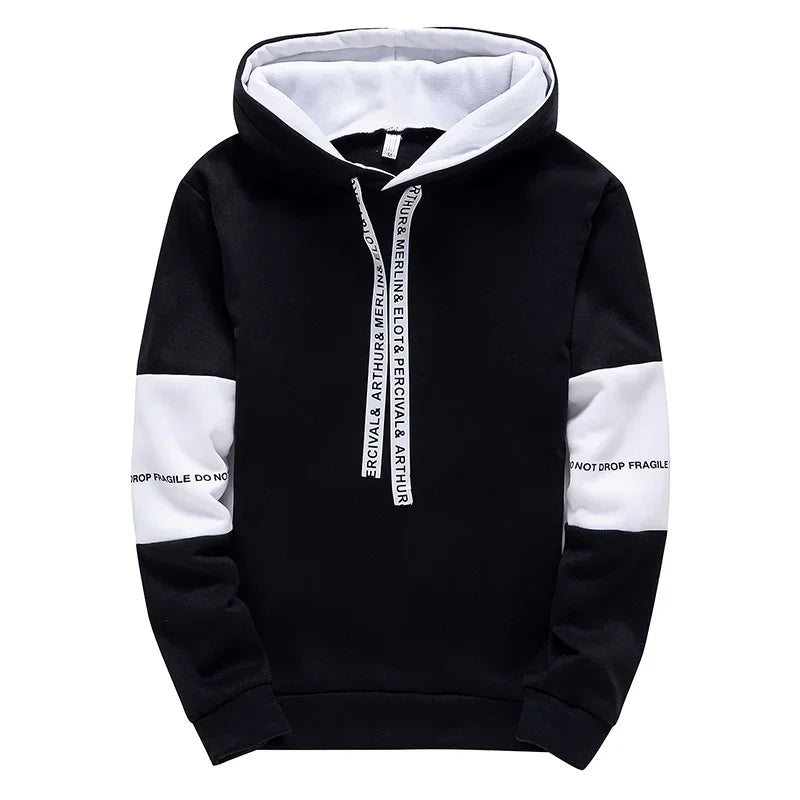 Männer Hoodies Langarm Casual Druck Mit Brief Sweatshirts Neue Frühjahr Hip Hop Pullover Sport Top Männliche Mit Kapuze Sweatshirts