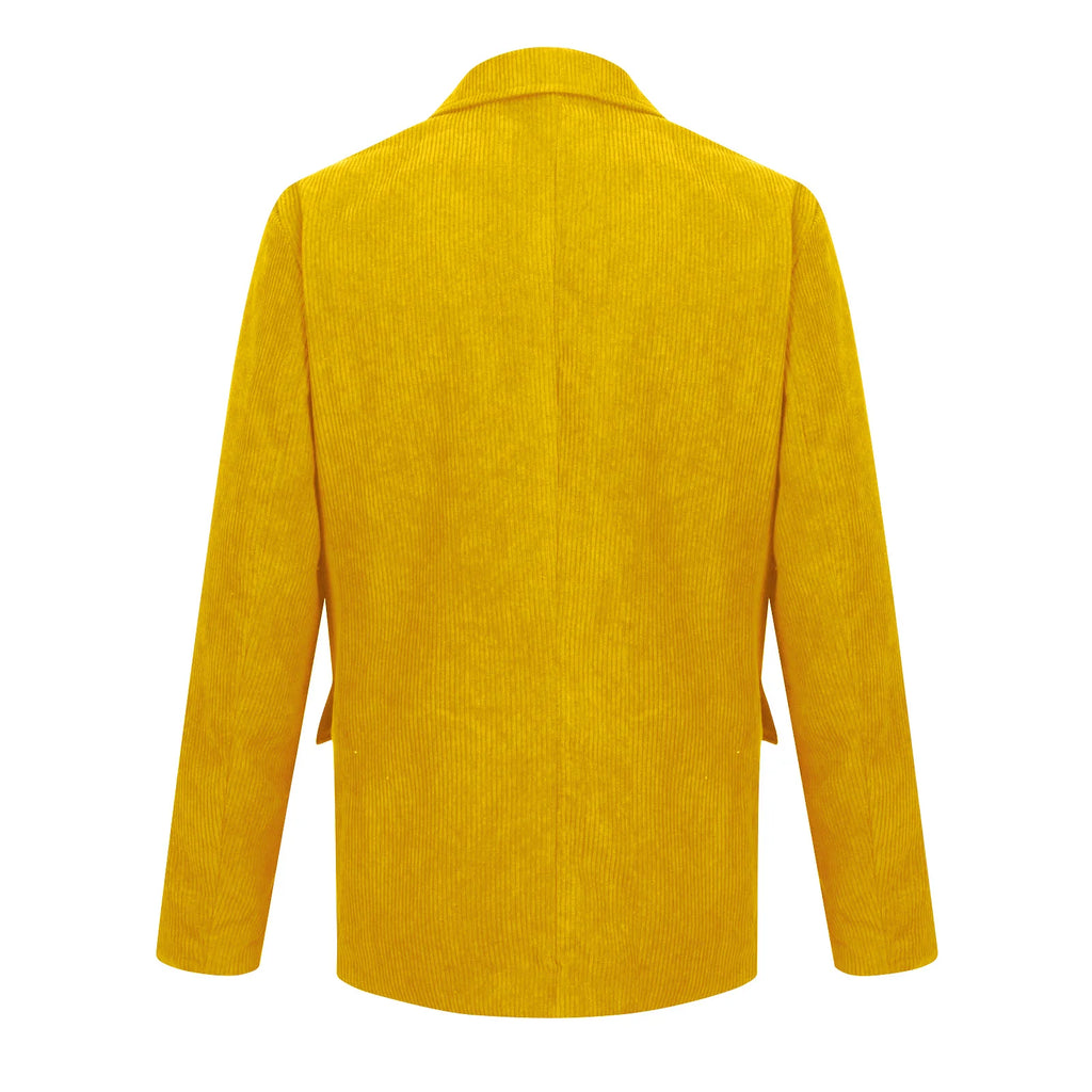 Männer Einfarbig Cord Warme Anzug Jacke Strickjacke Frühling Herbst Business Casual Cord Blazer Jacke männer Anzug Mantel