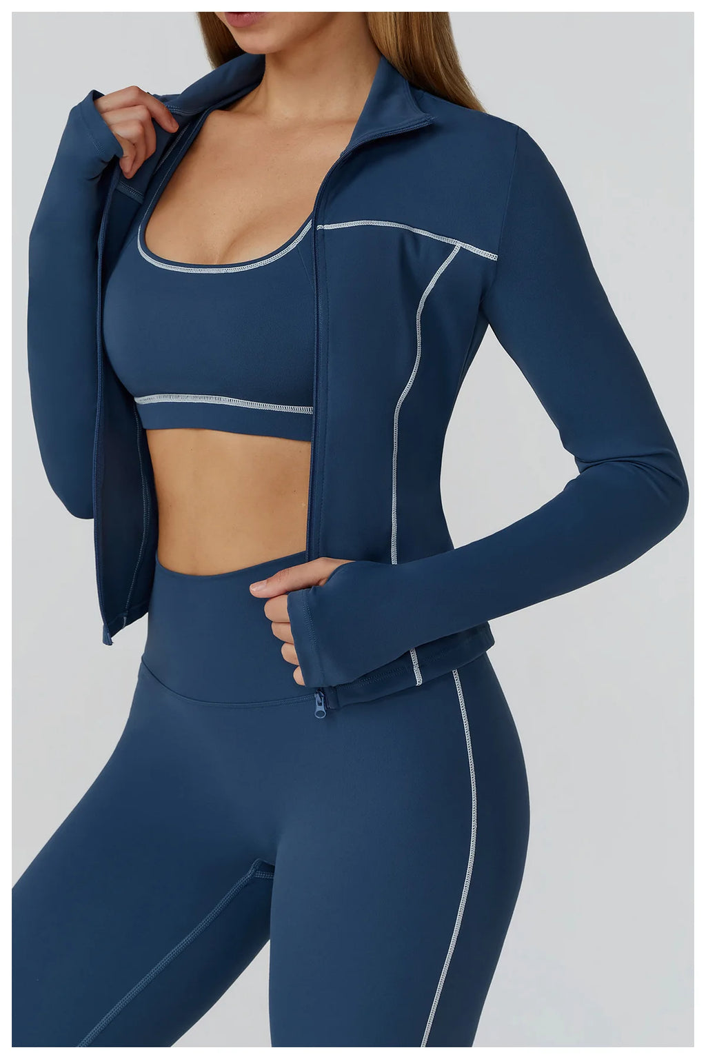Yoga Kleidung Frauen Sport Jacke Laufen Langarm Shirt Sport Jacken Top Workout Mantel Gym Training Kleidung Workout Yoga Top