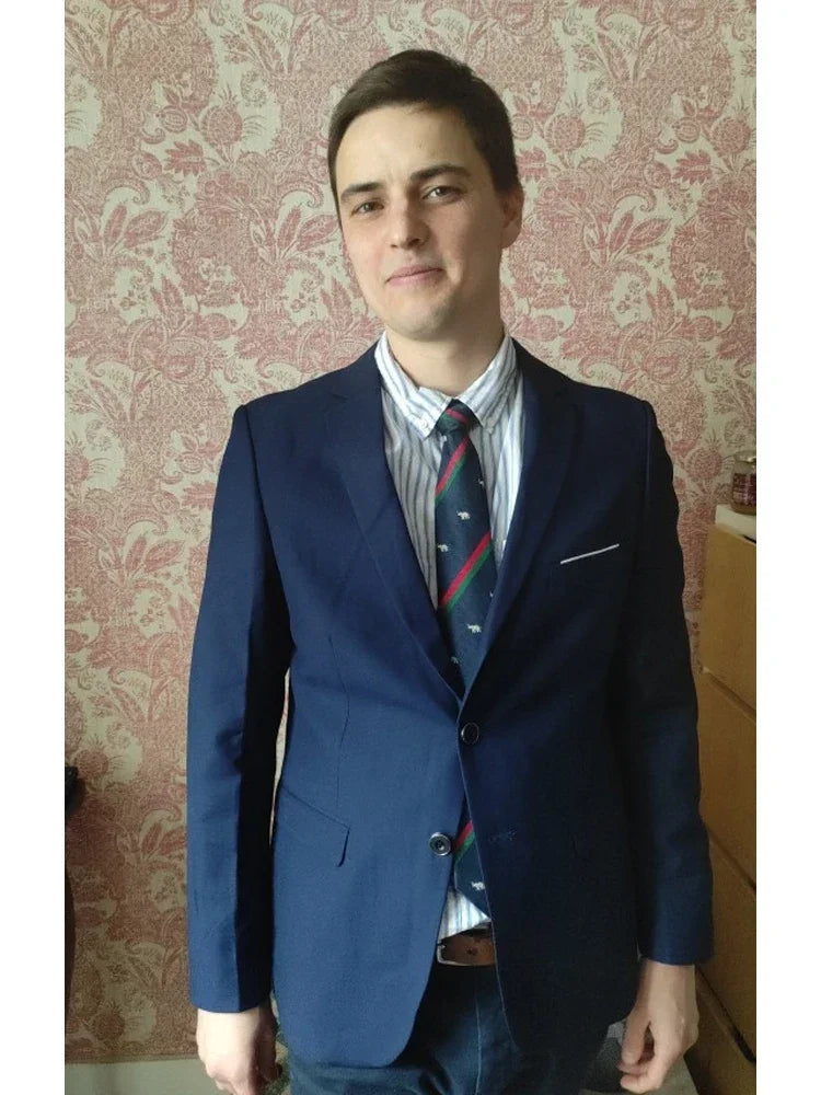 14-farbiger M-6XL (Jacke + Weste + Hose), formeller Business-Herrenanzug der High-End-Marke, dreiteiliger Bräutigam-Hochzeitskleid, einfarbiger Anzug