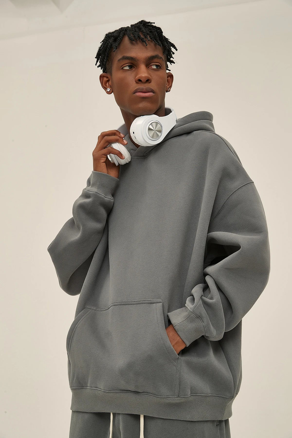 Loose fleece sweater