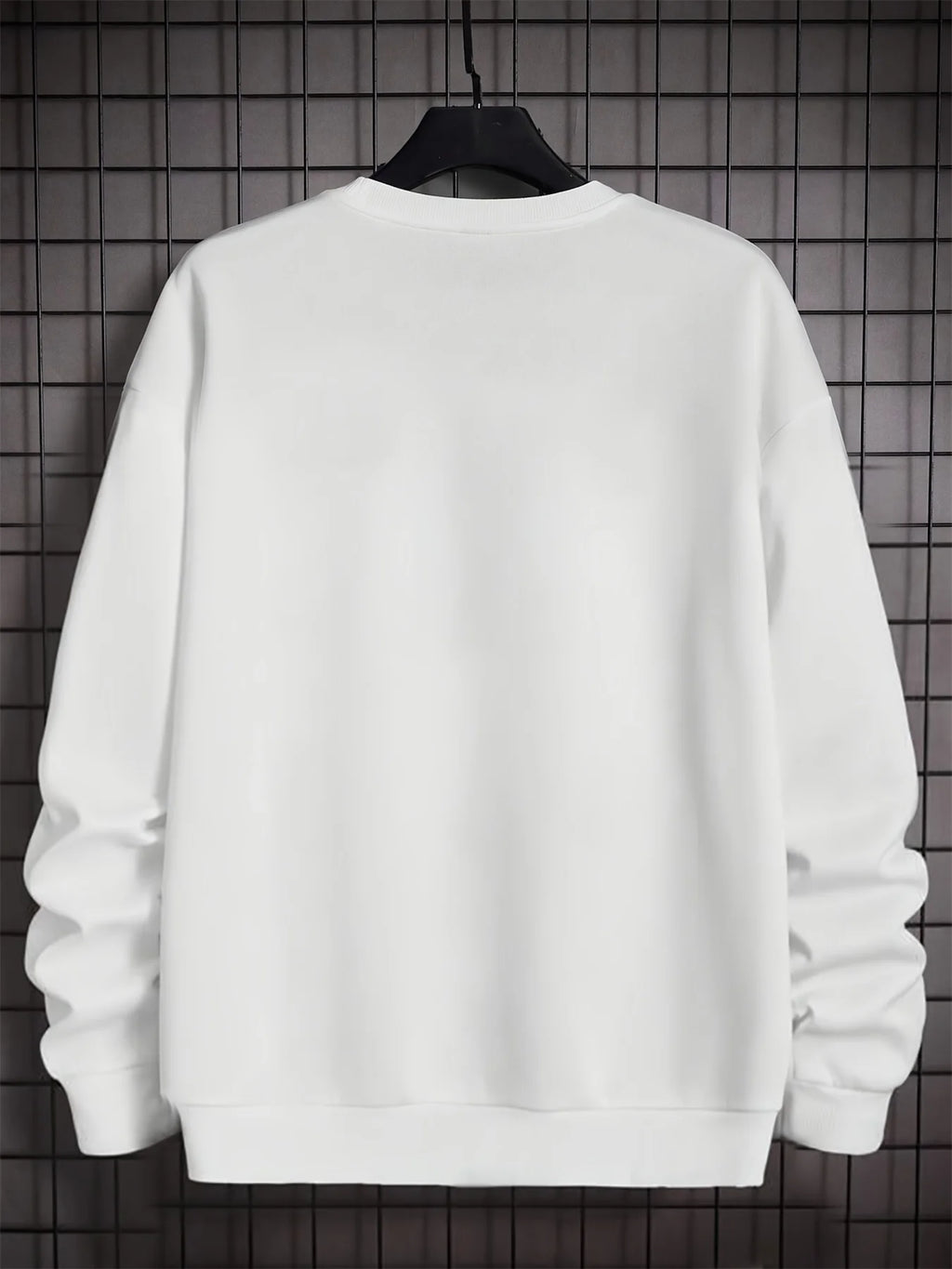 Men's autumn and winter fashionable casual loose New York City graphic printed long sleeved round neck sweatshirt