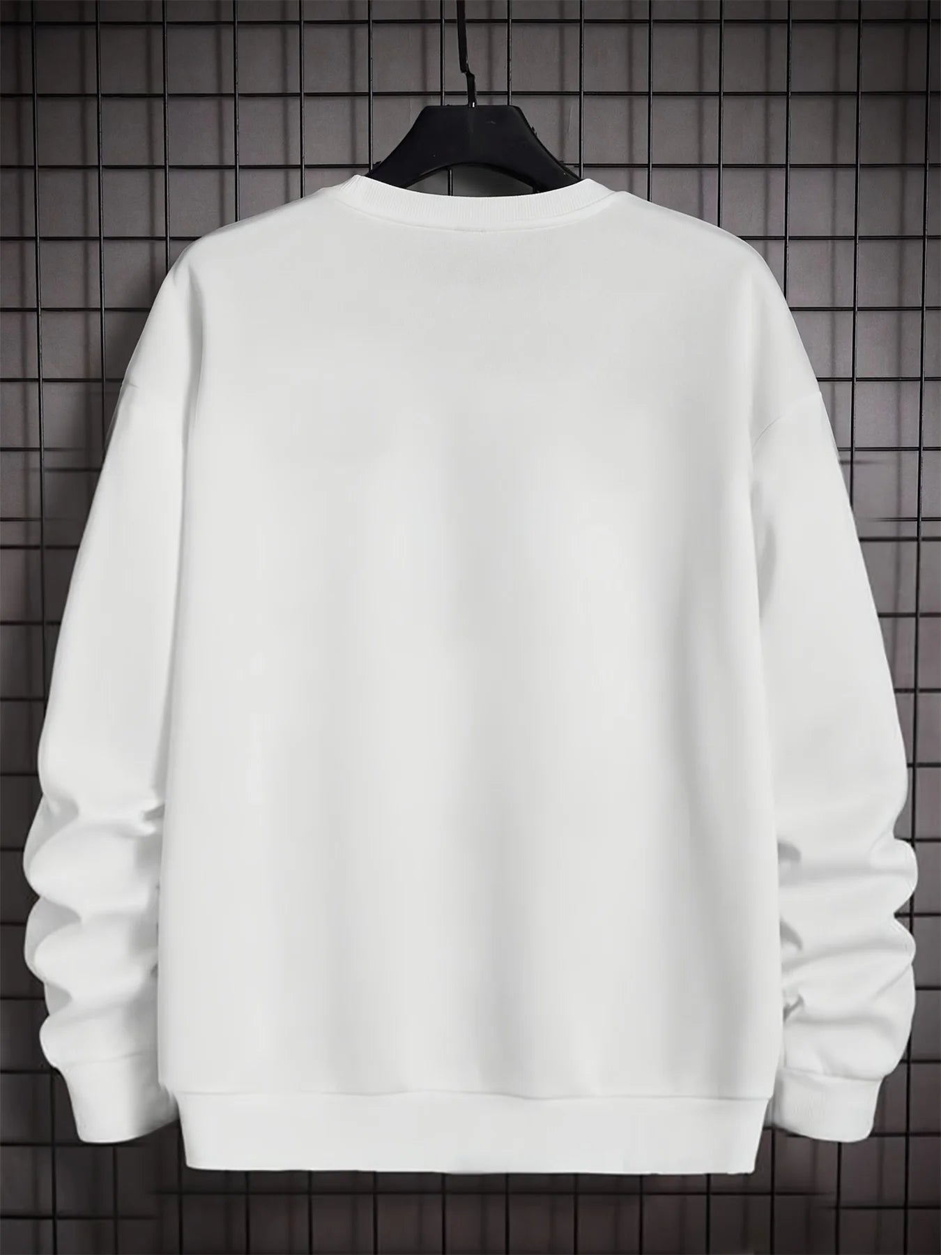 Men's autumn and winter fashionable casual loose New York City graphic printed long sleeved round neck sweatshirt