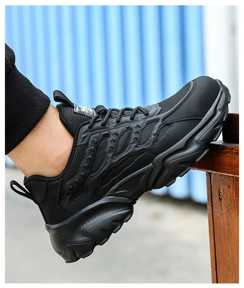 white work shoes lightweight comfortable safety shoes man women work shoes with a steel toe puncture proof safety work sneakers