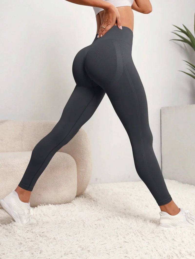 Damen-Leggings mit hoher Taille, Po-Lifting, Bauchkontrolle, Trainingshose, weich, dehnbar, bequem, für Yoga, Laufen, Sport
