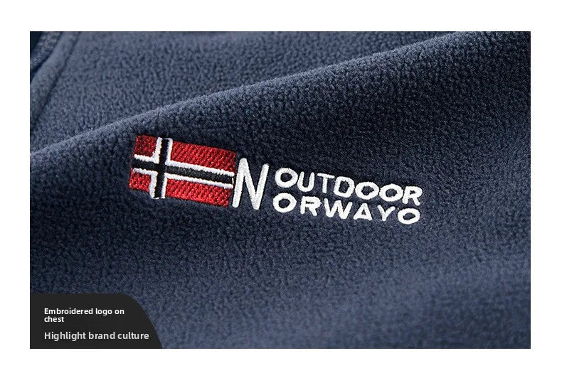 Unisex-Fleece-Sweatshirt-Jacke, norwegisch, warm, sportlich, Paar-Stil, große Größe, Studenten-Hoodie, Herrenjacke, jugendliches Design