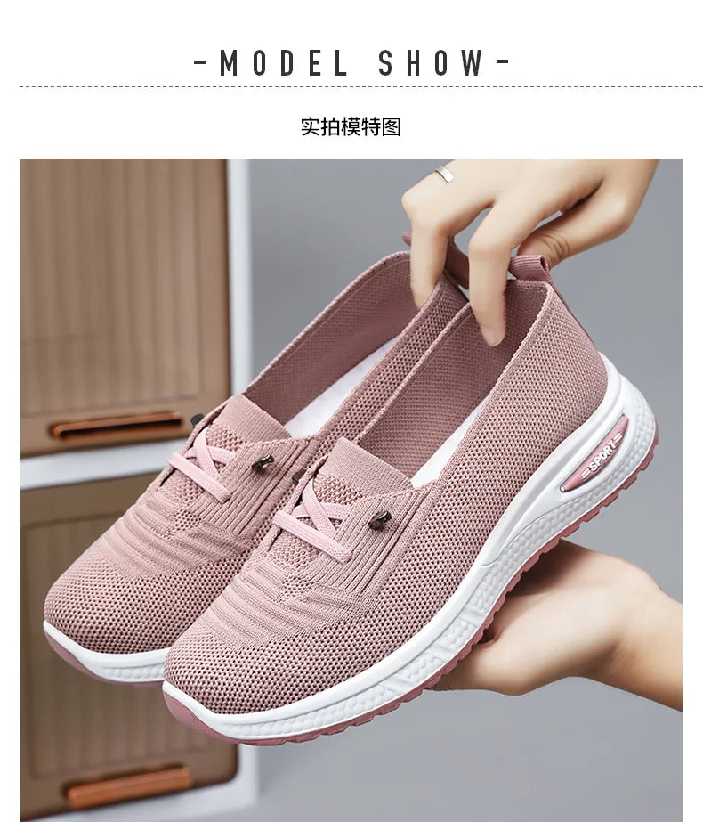 Sommer Damenschuhe Neue Mode Freizeitschuhe Atmungsaktive bequeme Sportschuhe Damenschuhe