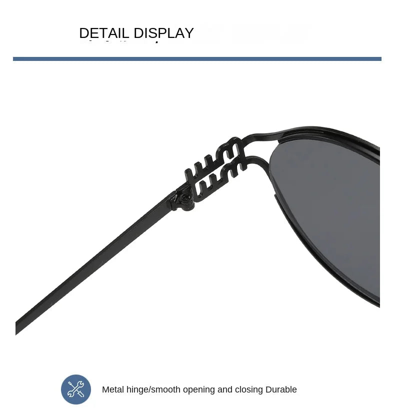1-2PCS Neue Mode Marke Sonnenbrille Retro Kleine Rahmen Frau Mann Metall Cat Eye Brille Shades UV Schutz sonnenbrille mit Box
