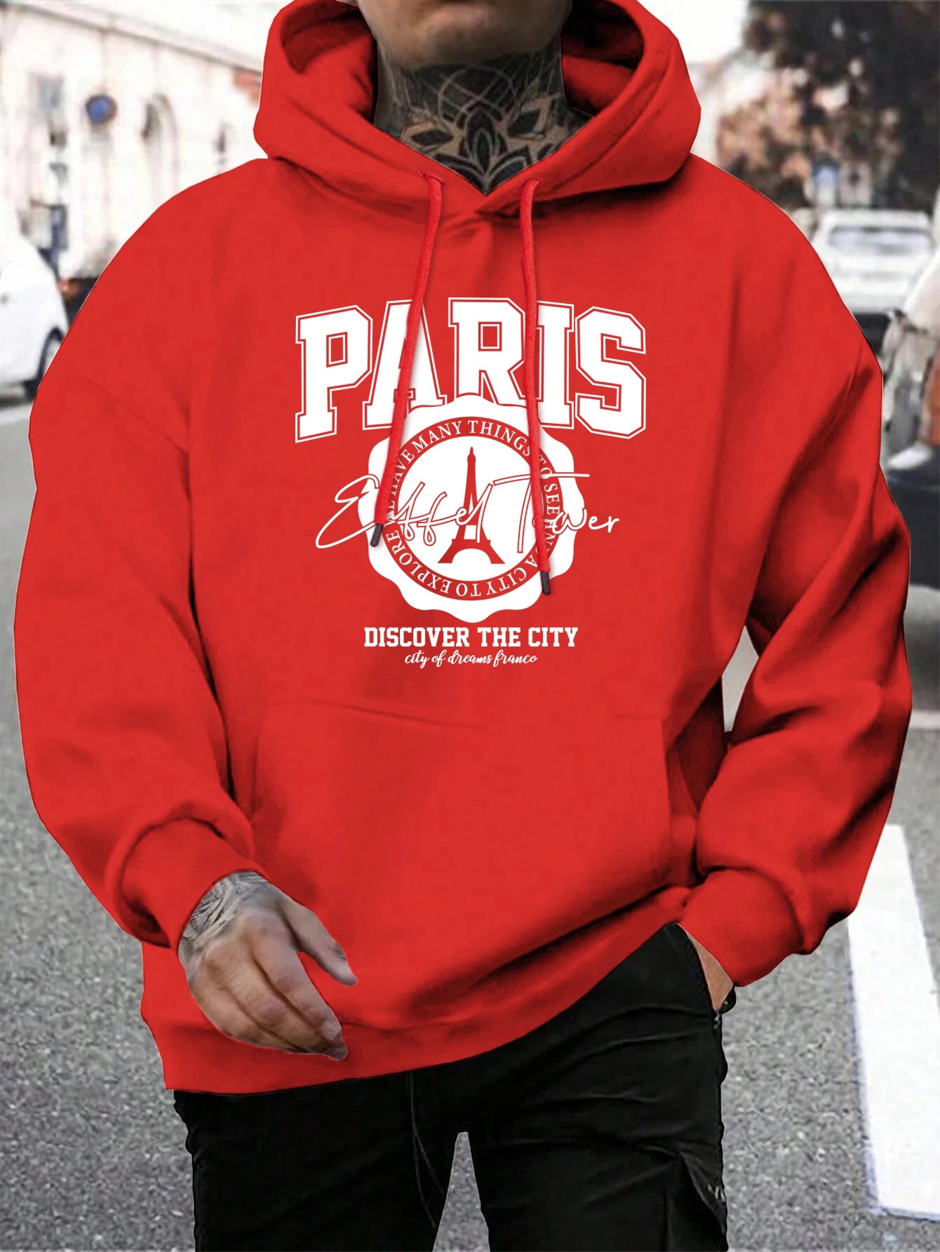 Whiskey Castle Print Herren Hoodies Mode Pelz-Liner Hoodie Warme Fleece S-Xxl Hoody Mann Herbst Hohe Qualität kleidung